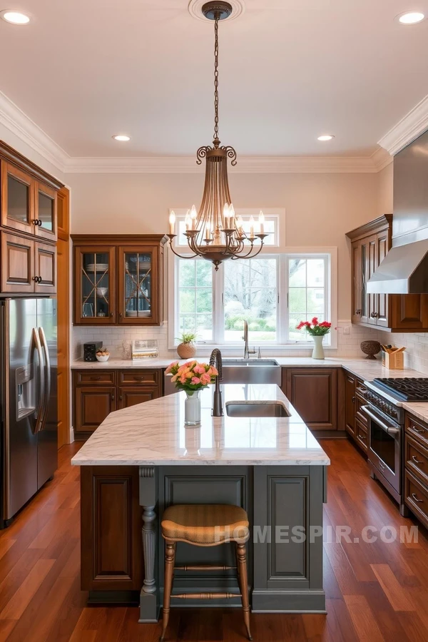 Harmonious Blend of Tradition and Modern Kitchen Decor