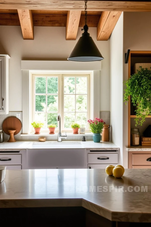 Harmonious Country Kitchen with Natural Elements