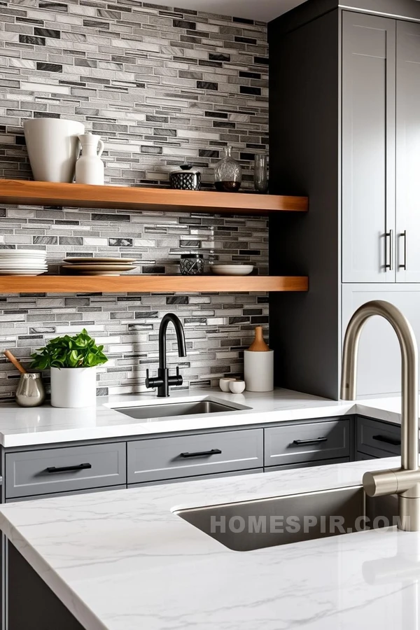 Harmony of Textures in Kitchen Space