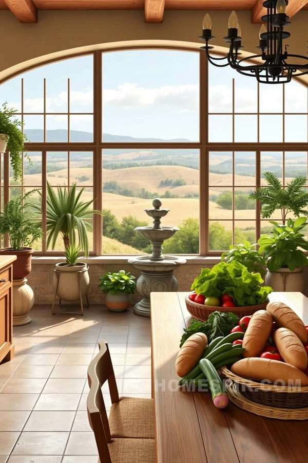 Harvest Table Loaded with Fresh Produce