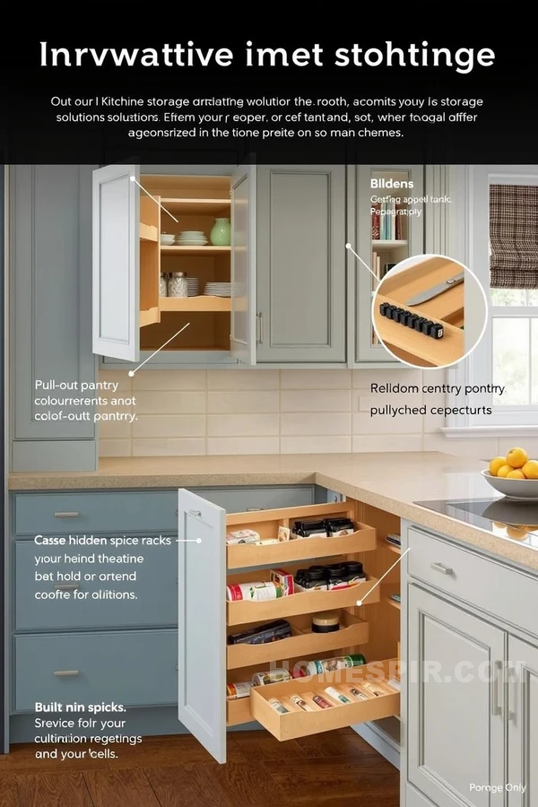 Hidden Compartments in a Stylish Kitchen