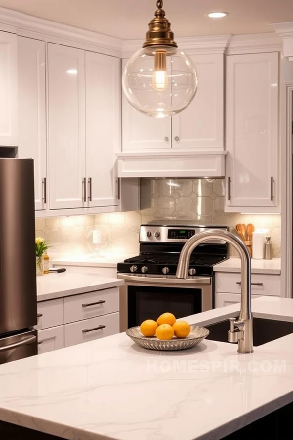 High Gloss and Mirror Glamorous Kitchen