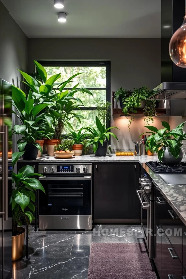 High-Tech Appliances in Nature-Inspired Kitchen