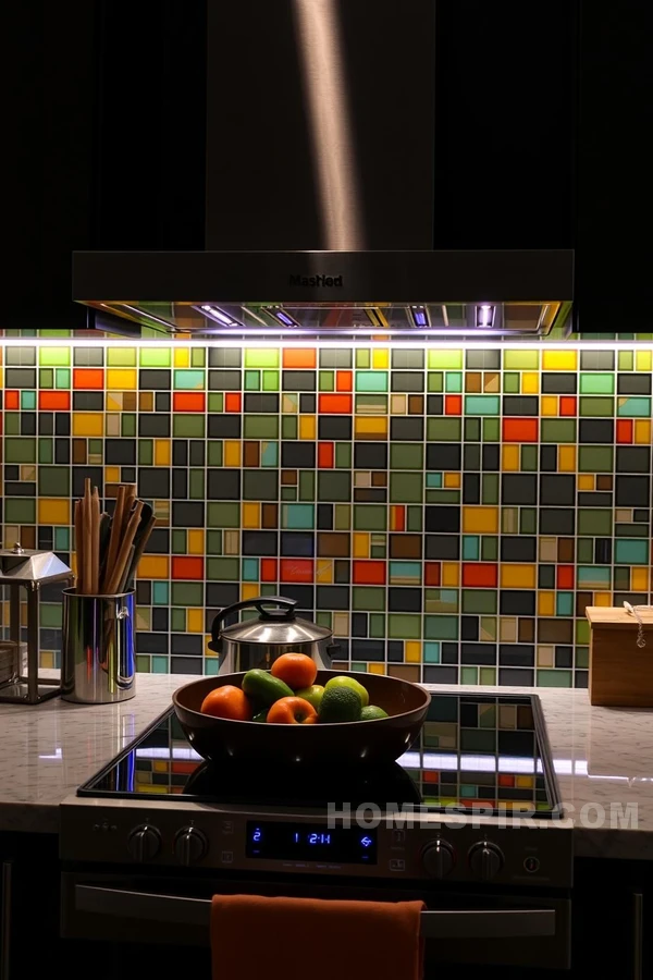 High-Tech Backsplash Designs with Smart Tiles