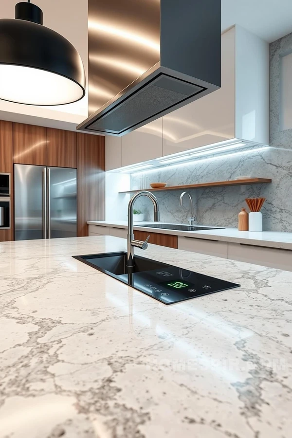 High-Tech Kitchen with Transitional Textures