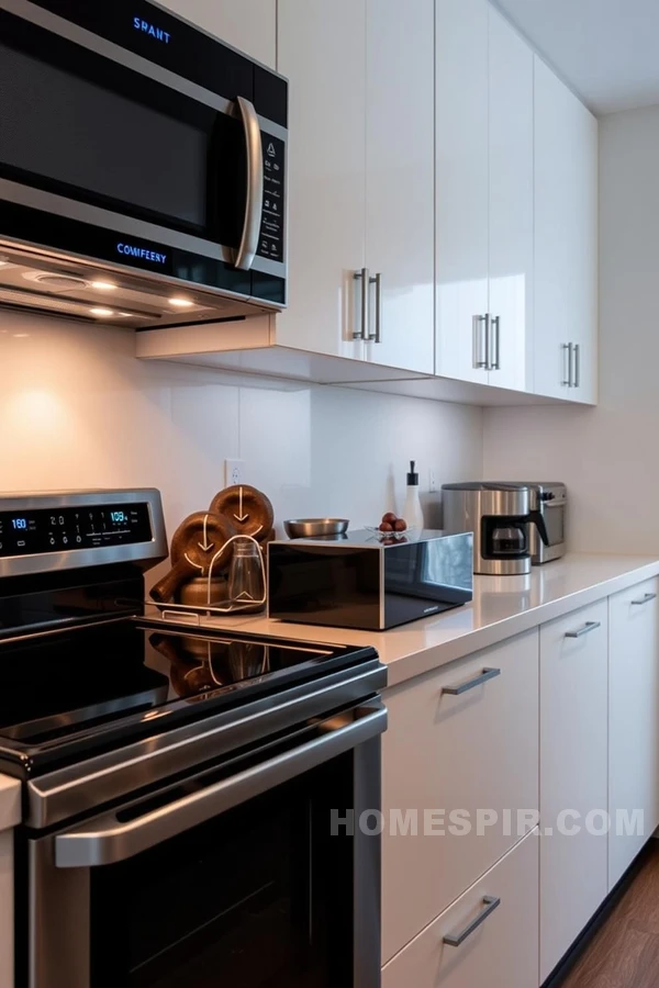 High-Tech Kitchen with Voice-Activated Appliances