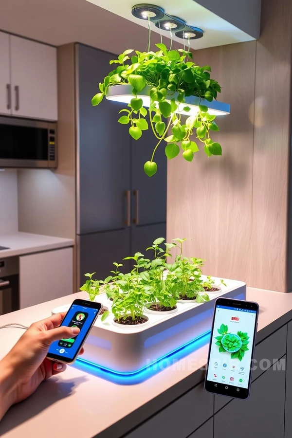 High-Tech Kitchens with Self-Watering Herb Pots