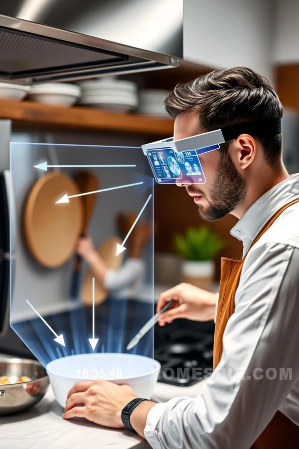 Holographic Cooking Instructions in High-Tech Kitchens