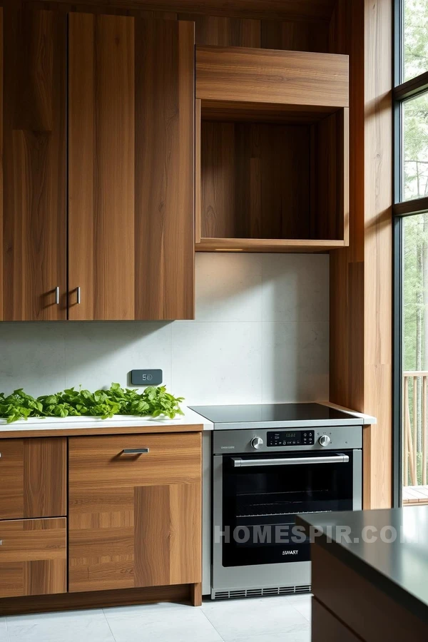 Hydroponic Garden in Nature Inspired Kitchen