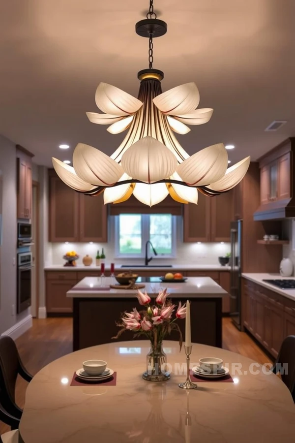 Illuminate with Lotus Blossom Kitchen Lighting