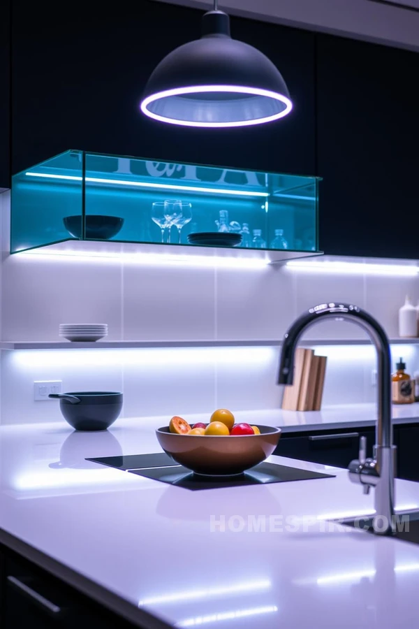 Illuminated Design Features in Smart Kitchens