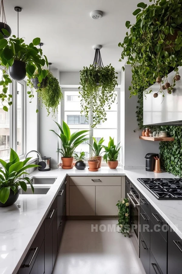 Incorporating Greenery in Modern Kitchen Spaces