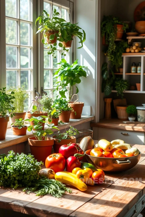 Indoor Garden Colonial Aesthetic