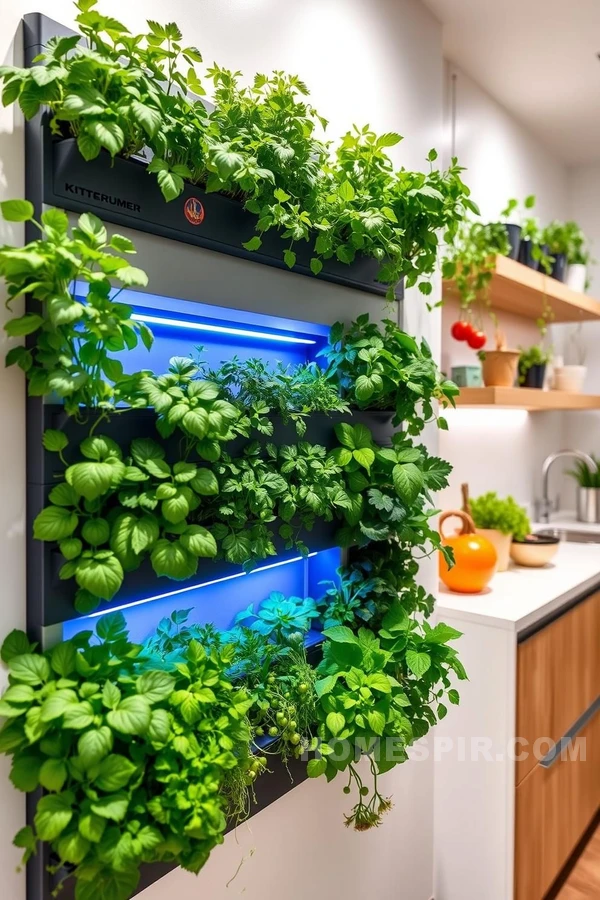 Indoor Herb Garden with Smart Irrigation