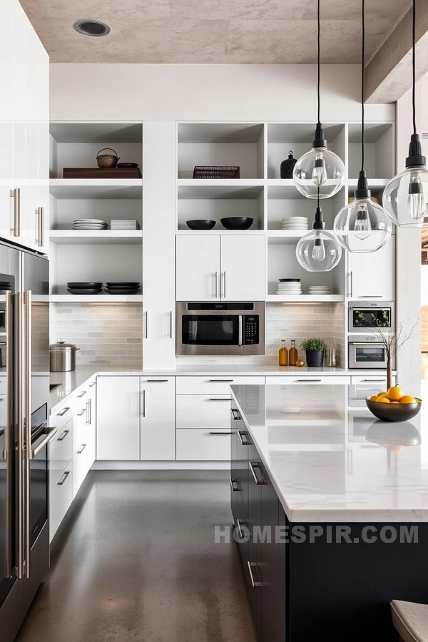 Industrial Chic and Polished Concrete Urban Kitchen