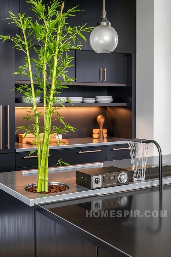 Industrial Chic Meets Zen Kitchen Design