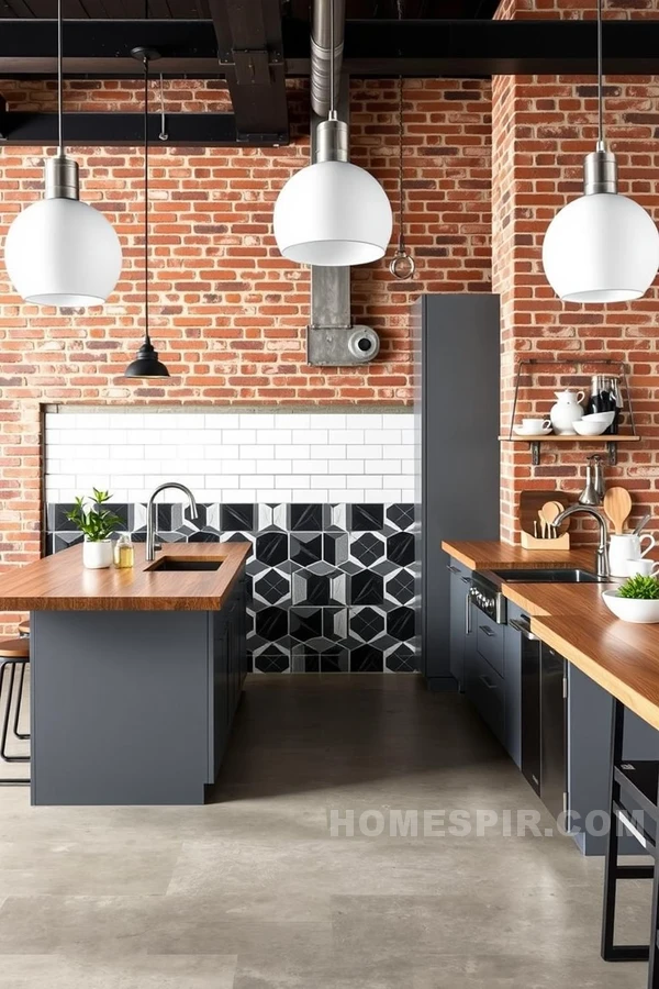 Industrial Chic Open Kitchen Design