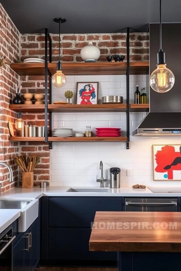 Industrial Chic Parisian Kitchen Style