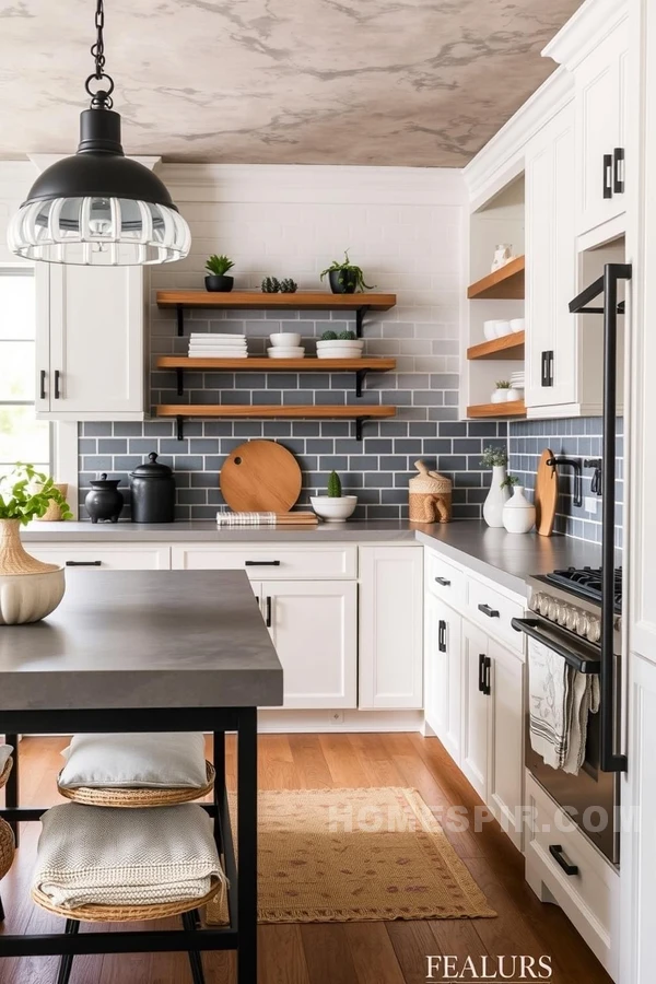 Industrial Chic with Concrete Counters