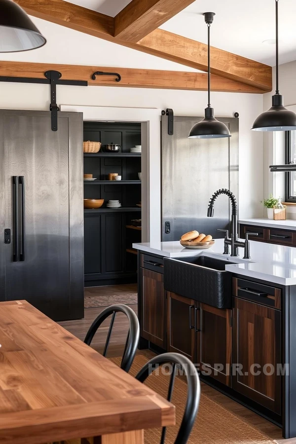 Industrial Chic with Wooden Elements