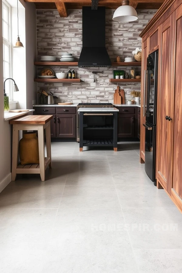 Industrial Flooring with Farmhouse Charm