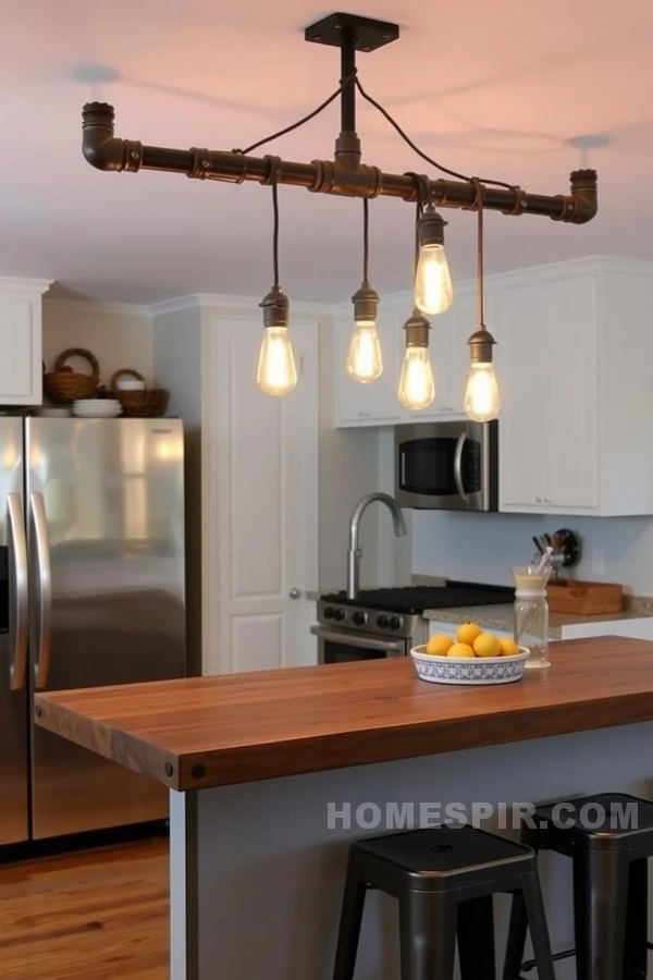 Industrial Lighting Solutions in Farmhouse Kitchens