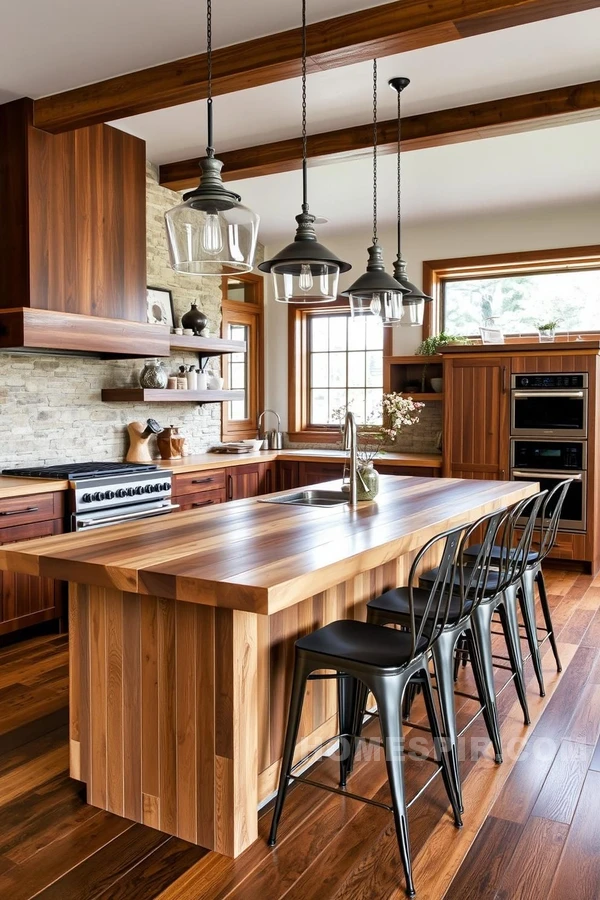 Industrial Rustic Kitchen with Modern Flair