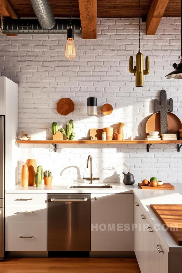 Industrial Warmth in Southwestern Kitchen