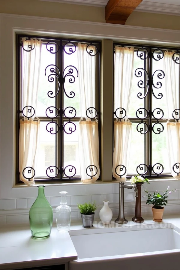 Industrial Window Designs with Soft Curtains