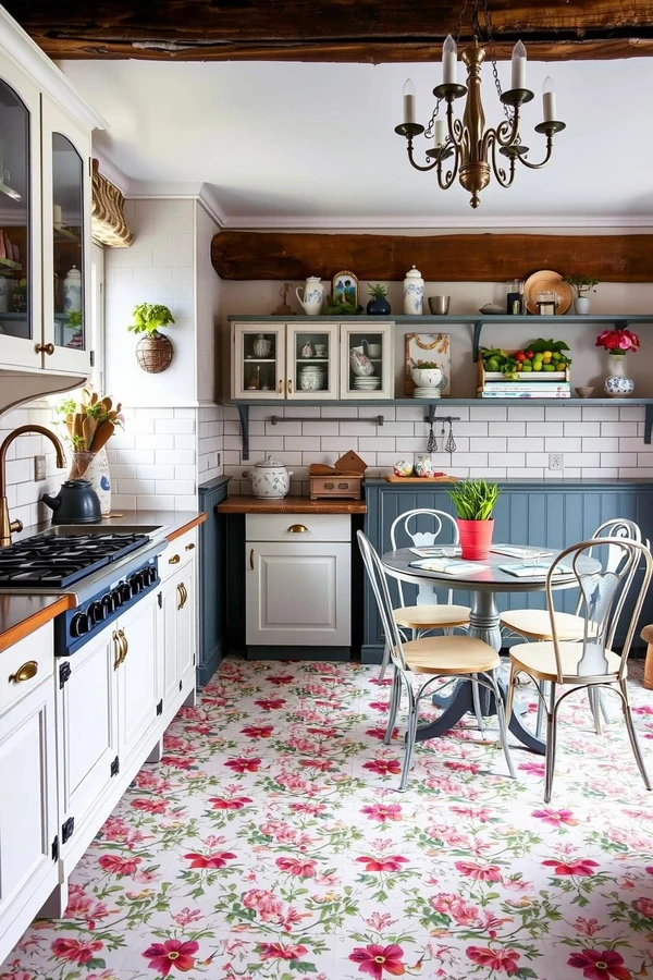 Infuse Vintage Elements in Parisian Kitchen