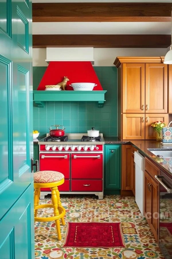 Infusing Bold Design in Traditional Kitchen