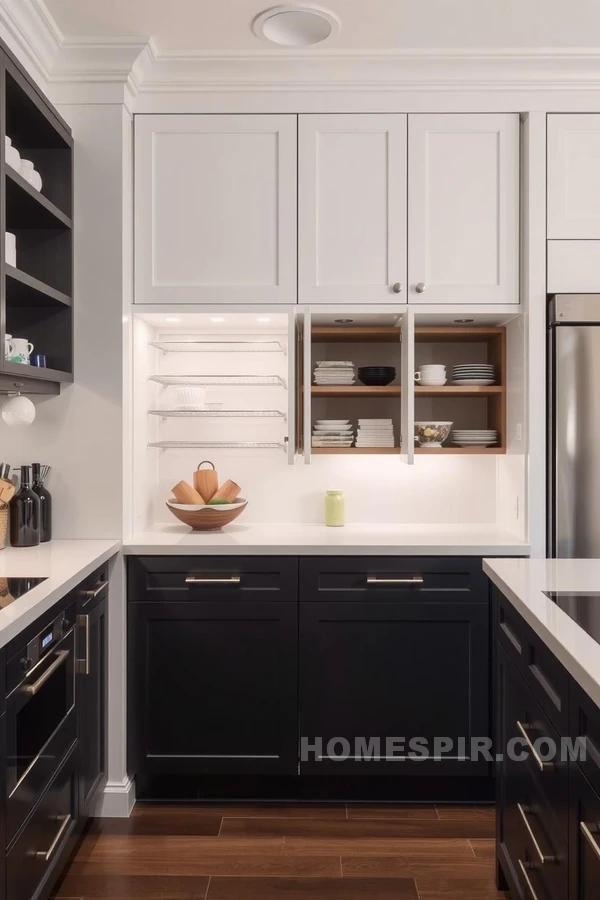 Ingenious Functional Alcoves in Chic Kitchen