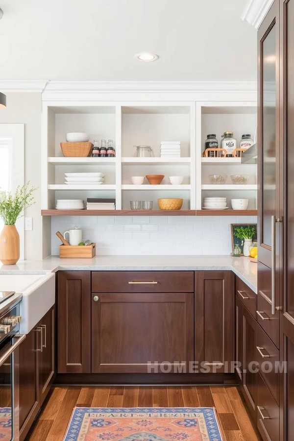 Innovative Storage in Highly Practical Transitional Kitchen