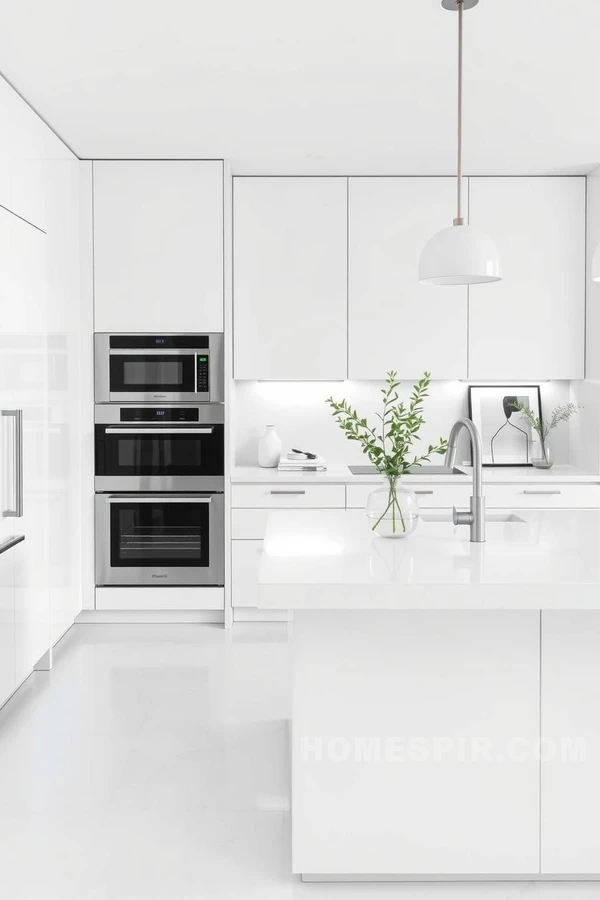 Integrated Appliances in White Nordic Design