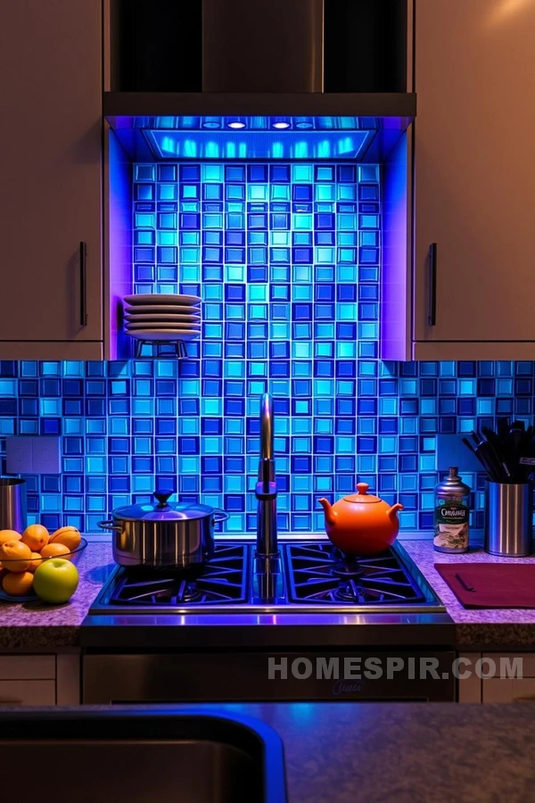 Interactive LED Backsplash with Mood Settings