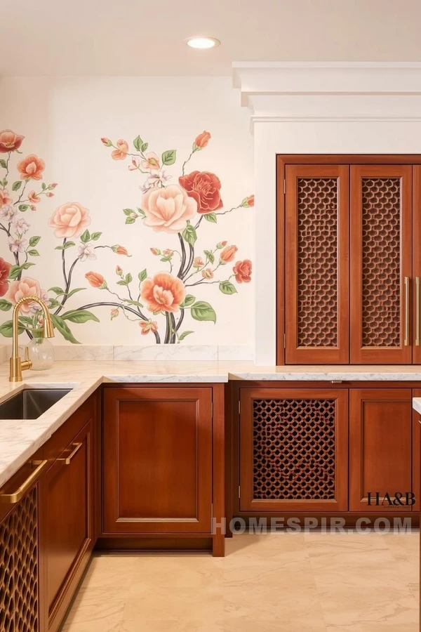 Intricate Cabinetry with Asian Elegance