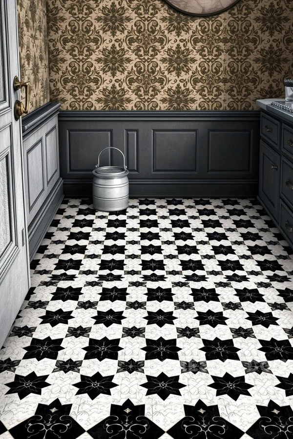 Intricate Victorian Kitchen Textures