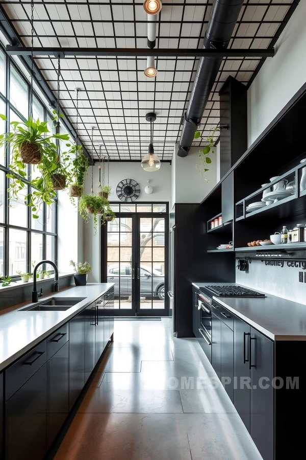 Inviting Industrial Space with Green Touch