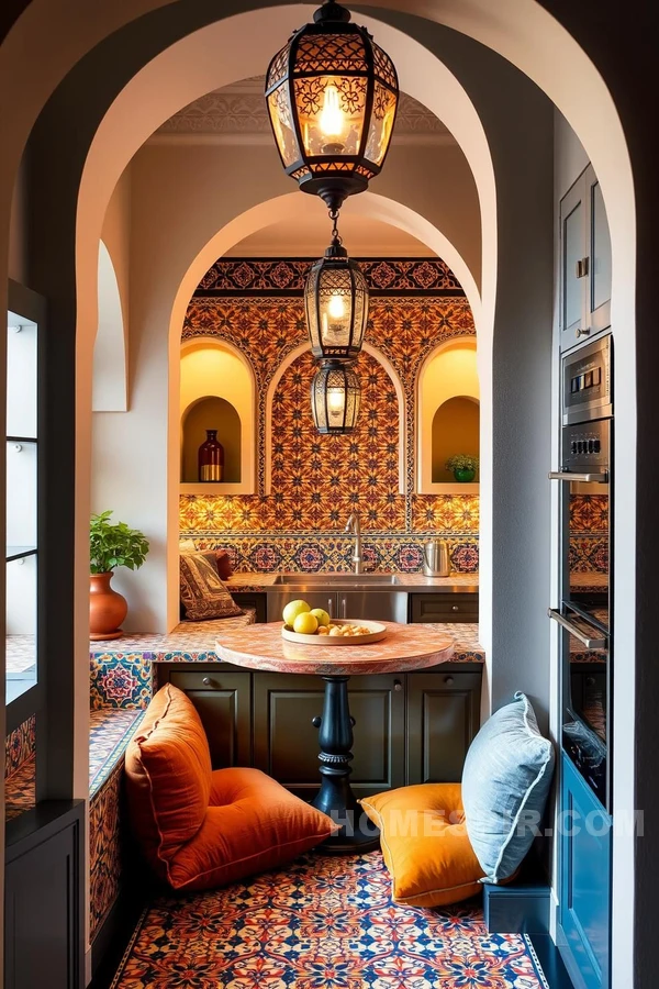 Inviting Moroccan-Inspired Kitchen Area