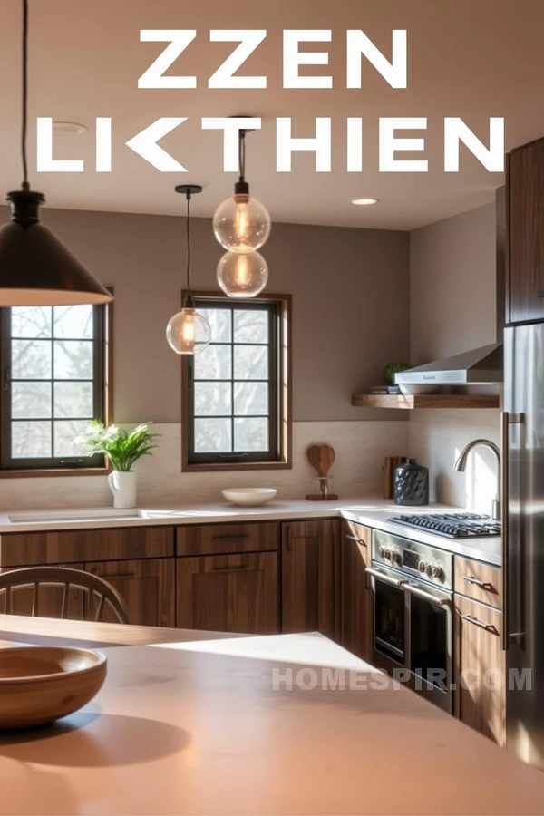 Inviting Zen Kitchen with Natural Light