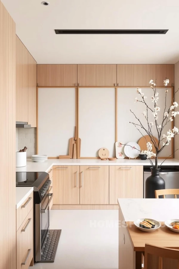 Japanese Inspired Simplicity in Kitchen Design