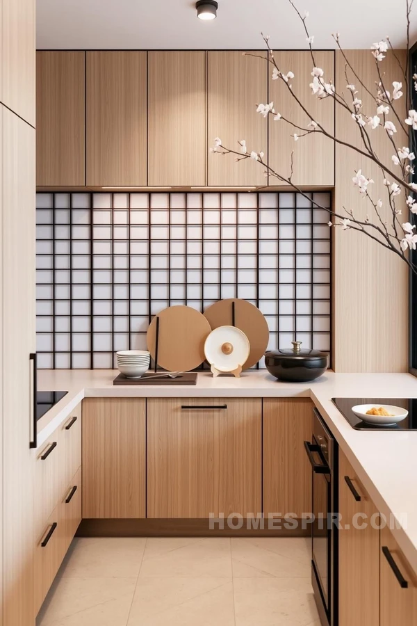 Japanese Minimalism with Light Wood Essentials