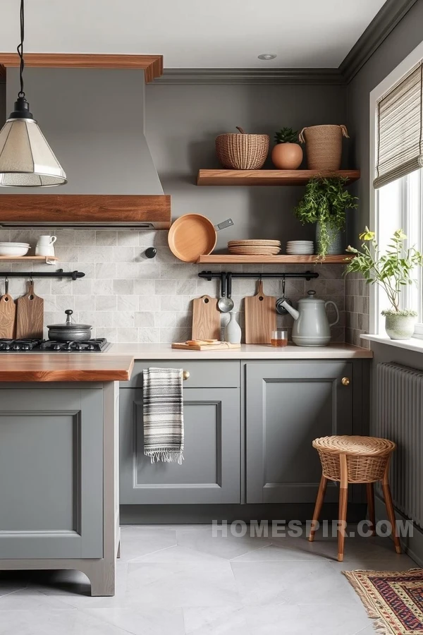 Leafy Scandinavian Kitchen Decor Ideas