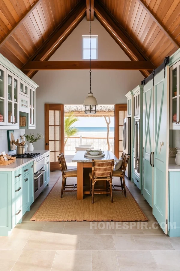 Light Airy Tropical Kitchen Space