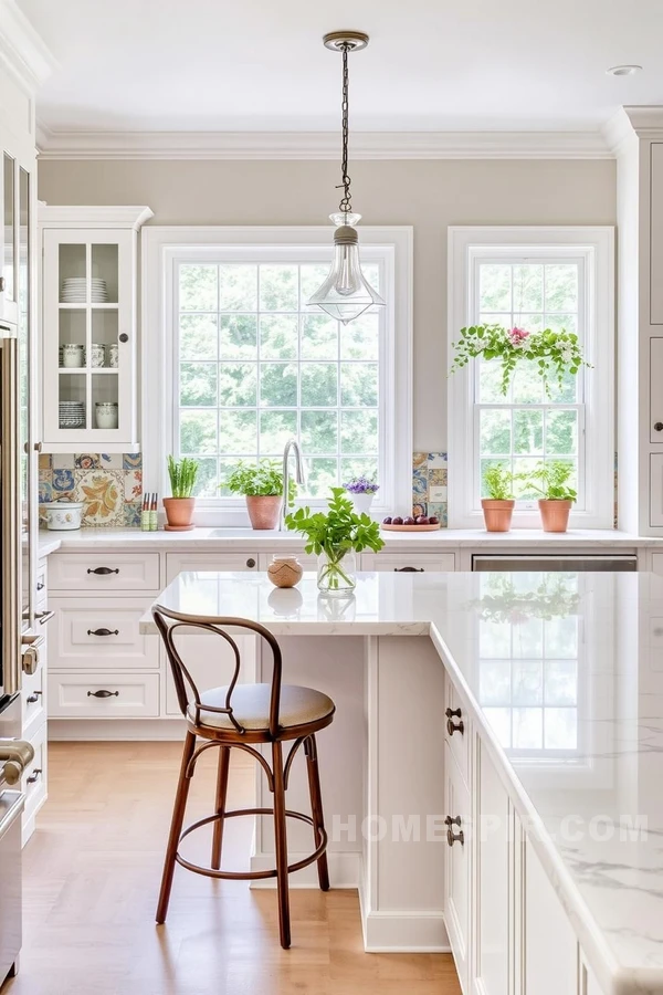 Light and Airy Transitional Kitchen with Custom Touches