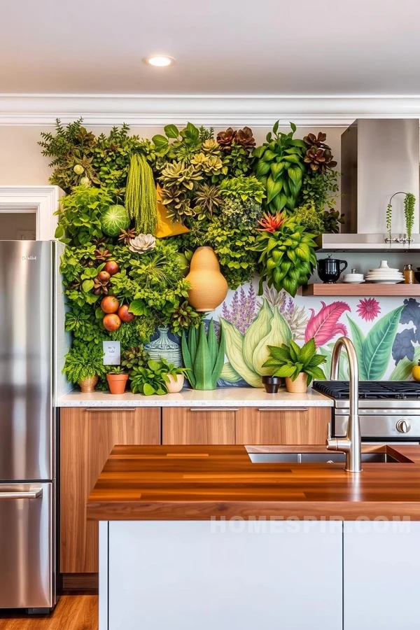 Living Plant Kitchen Wall Art