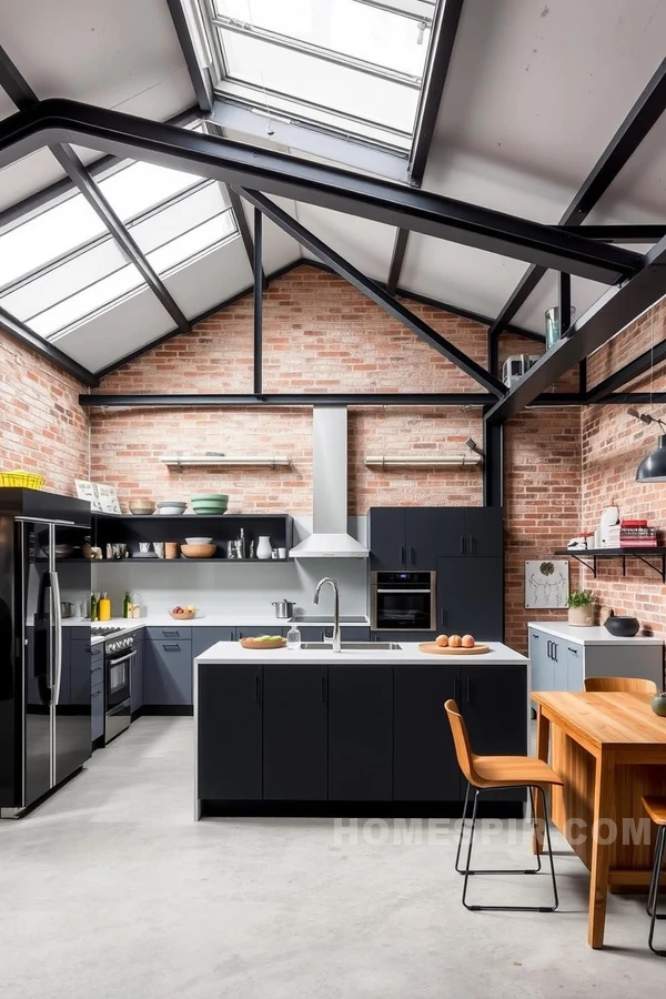 Loft Style Urban Kitchen with Flexible Design