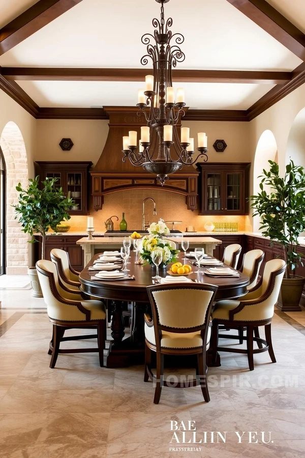 Luxurious Tuscan Kitchen with Lemons