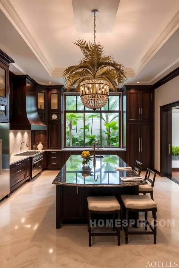 Luxurious Warm Tropical Kitchen Design