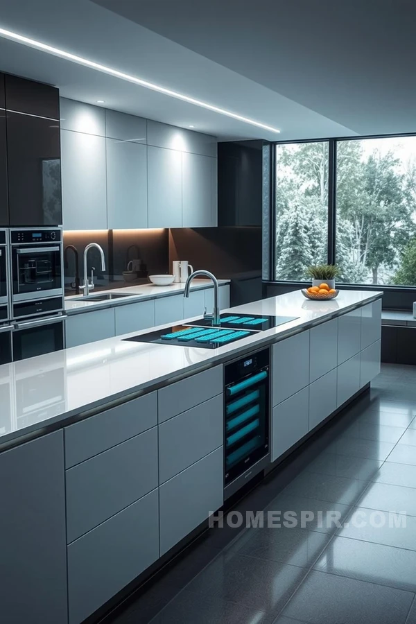 Luxury Meets Tech in a Smart Kitchen Design